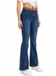 Jeans flare cinturón azul (S-XXL)