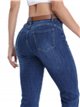 Jeans flare cinturón azul (S-XXL)