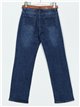 Plus size belted jeans azul (40-52)