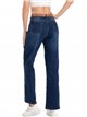 Jeans cinturón talla grande azul (40-52)