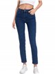 Jeans skinny tiro alto azul (36-46)