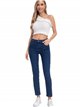 Jeans skinny tiro alto azul (36-46)