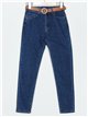 High waist belted jeans azul (S-XXL)