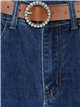 High waist belted jeans azul (S-XXL)