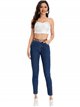 High waist belted jeans azul (S-XXL)