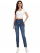 High waist jeans with buttons azul (S-XXL)