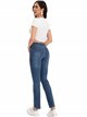 High waist jeans with buttons azul (S-XXL)