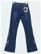 Embroidered flare jeans azul (S-XXL)