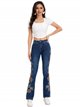 Embroidered flare jeans azul (S-XXL)