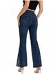 Jeans flare bordado azul (S-XXL)