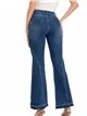 Jeans flare deshilachado azul (XS-XL)