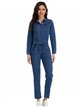 Denim Jumpsuit with buttons azul (S-M-L-XL)