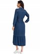 Denim dress with belt azul (S-XXL)