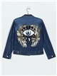 Sequinned denim jacket azul (S-XXL)