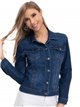 Sequinned denim jacket azul (S-XXL)