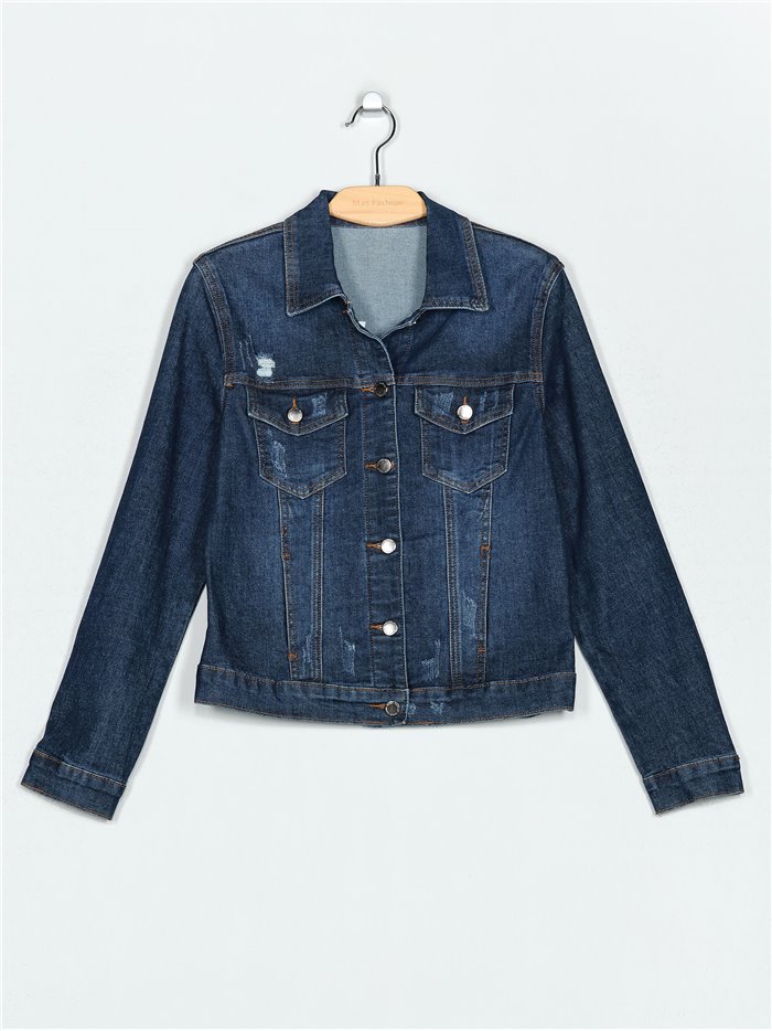 Ripped denim jacket azul (S-XXL)