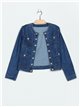 Buttoned denim jacket azul (S-XXL)