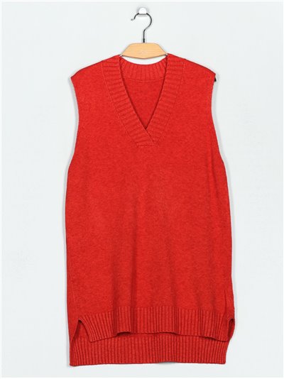 Oversized knit waistcoat (M/L-L/XL)