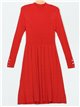 Pleated soft knit dress (M/L-L/XL)