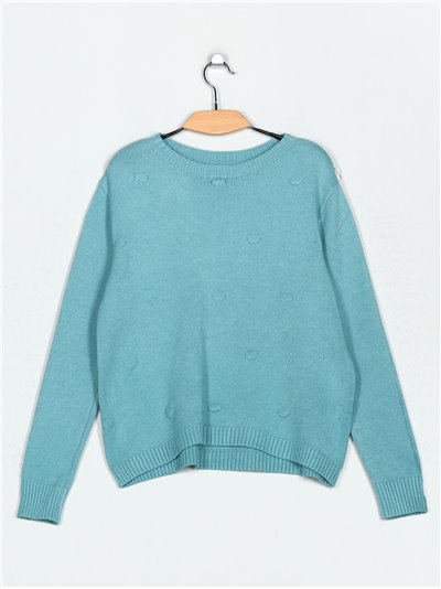 Polka dot sweater (M/L-L/XL)