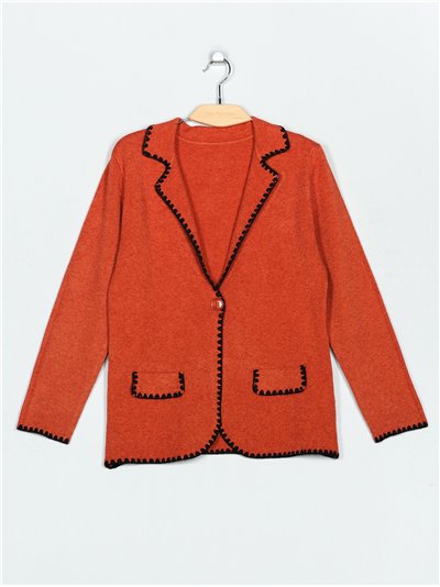 Contrast knitted blazer (M/L-L/XL)