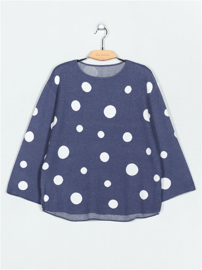 Polka dot sweater (M/L-L/XL)