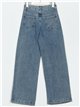 High waist embroidered straight jeans azul (S-XXL)