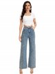 High waist embroidered straight jeans azul (S-XXL)