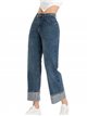 Jeans mom fit strass azul (S-XXL)