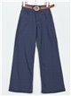 Belted straight jeans azul (S-XXL)