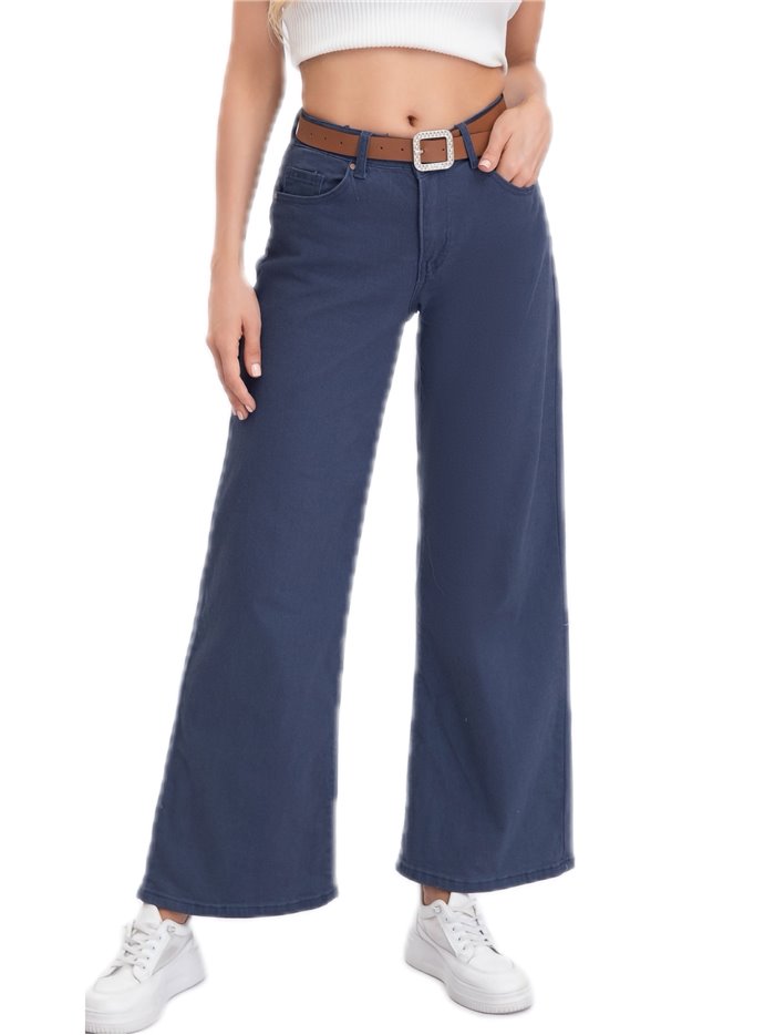 Belted straight jeans azul (S-XXL)