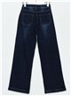 Jeans rectos botones azul (S-XXL)