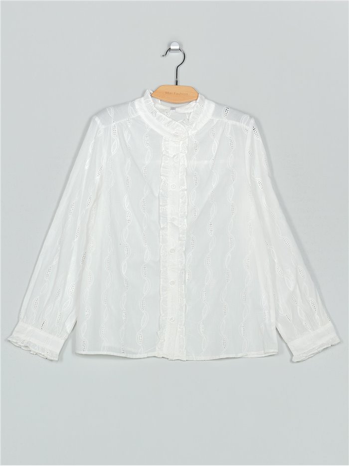 Embroidered shirt blanco (M-L-XL-2XL)