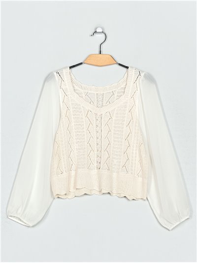 Crochet blouse (M/-XL/2XL)