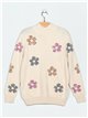 Floral sweater (S/M-L/XL)