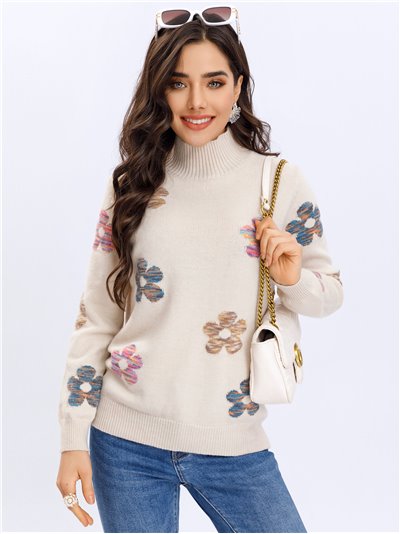 Floral sweater (S/M-L/XL)