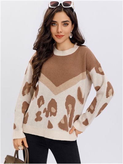 Oversize animal print sweater (S/M-L/XL)