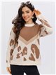 Oversize animal print sweater (S/M-L/XL)