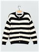 Striped knit cardigan (S/M-L/XL)