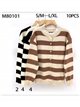 Striped knit cardigan (S/M-L/XL)