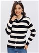 Striped knit cardigan (S/M-L/XL)