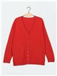 Plus size basic knitted cardigan (M/L-L/XL)