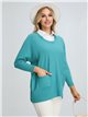 Plus size contrast sweater (S/M-L/XL)