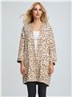 Leopard print maxi knit cape (S/M-L/XL)