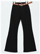 Belted flare jeans negro (S-XXL)