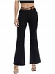 Belted flare jeans negro (S-XXL)