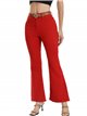 Jeans flare cinturón rojo (S-XXL)