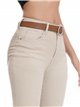 Belted flare jeans beis (S-XXL)