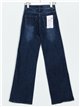 Jeans rectos botones azul (S-XXL)