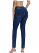 Jeans push up tiro alto azul (S-XXL)